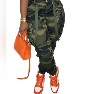 Camouflage Cargo Pants for Women
